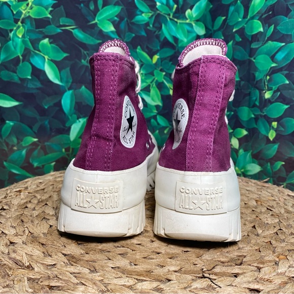 Converse ctas hi platfrom purple lift lugged - Picture 4 of 8